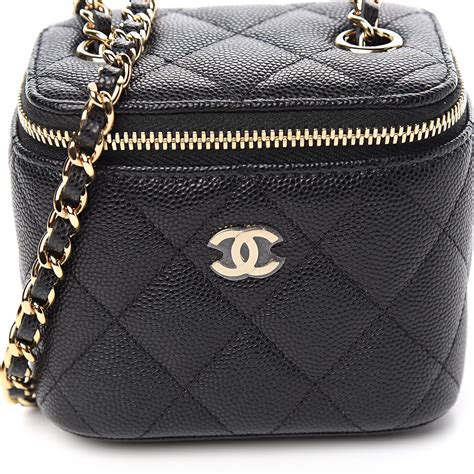 chanel purse vanity with chain|Chanel small vanity with chain.